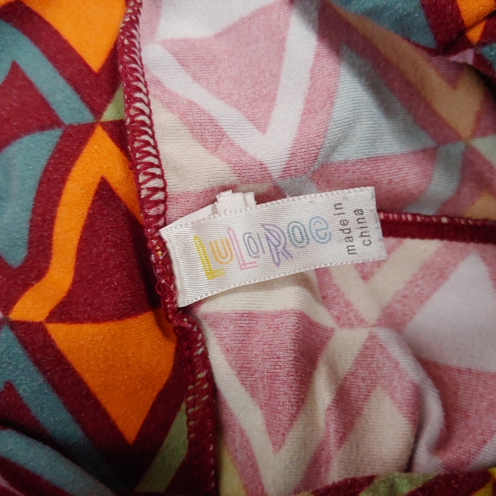 Lularoe Pattern Soft Stretch Os One Size Leggings… - image 3